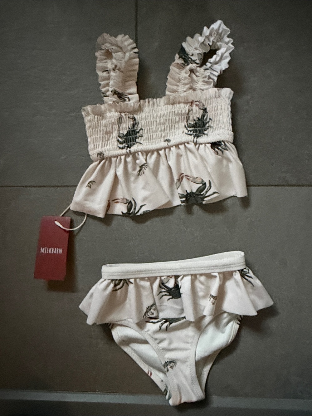Milkbarn Ruffle Two-Piece Swim Set
